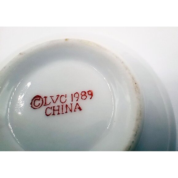 Butterfly Trinket Box Painted Porcelain Vintage 1989 Jewelry Holder 2.5 Inches - Picture 13 of 13